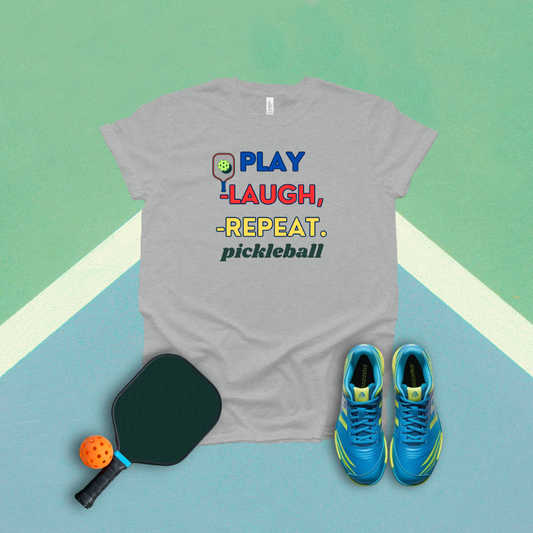 Play Laugh Repeat Pickleball Pickleball T-Shirt