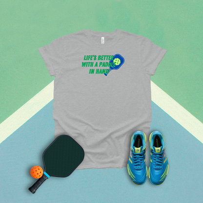 Life's Better With A Paddle In Hand Pickleball T-Shirt