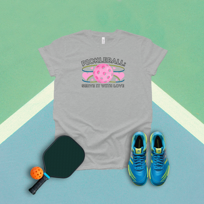 Pickleball Serve It With Love Pickleball T-Shirt