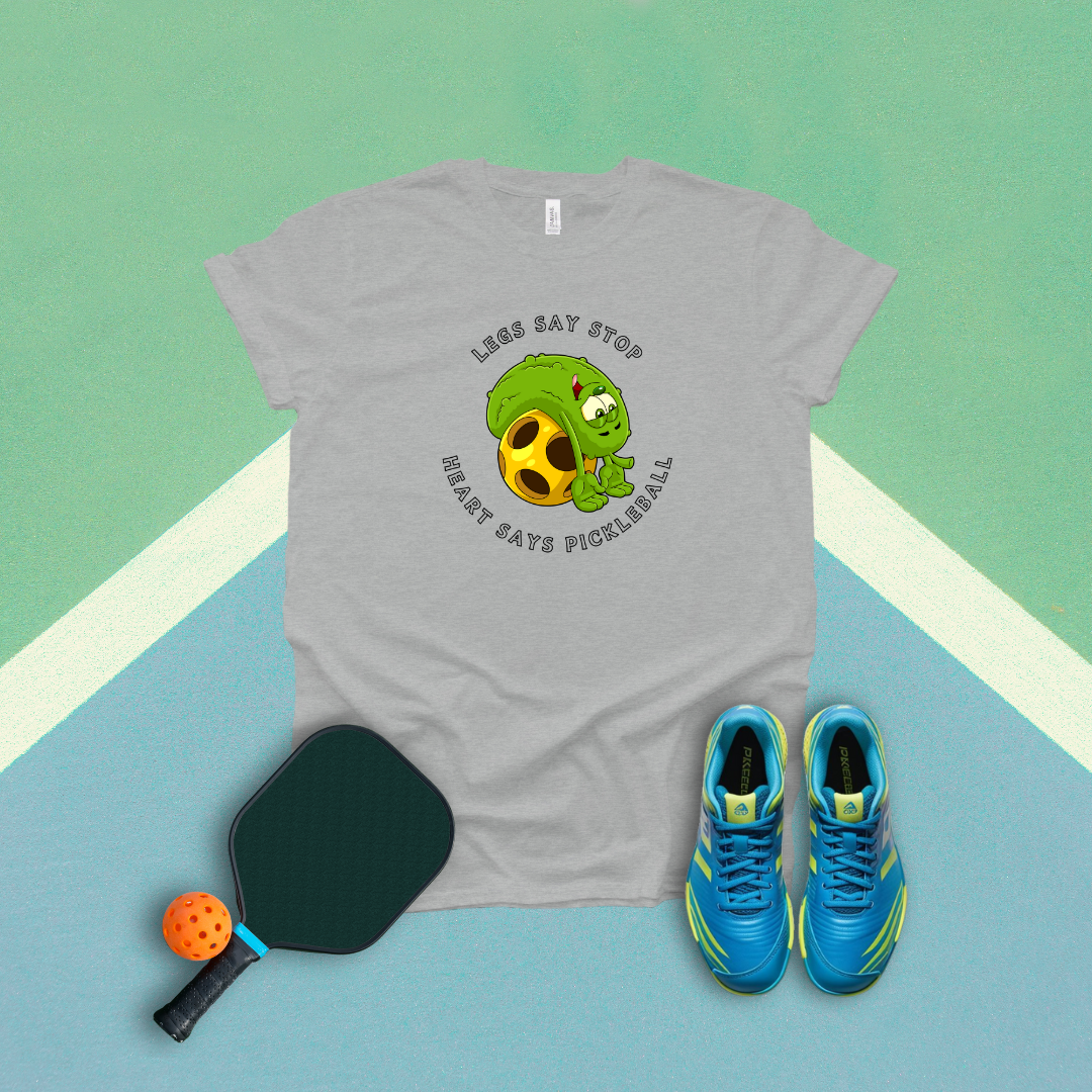 Legs Say Stop Heart Say Pickleball T-Shirt