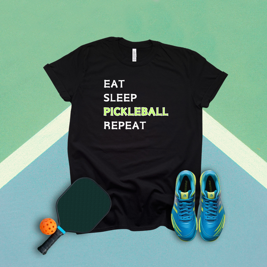 Eat Sleep Pickleball Repeat T-Shirt