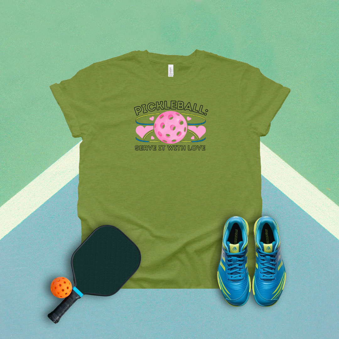 Pickleball Serve It With Love Pickleball T-Shirt