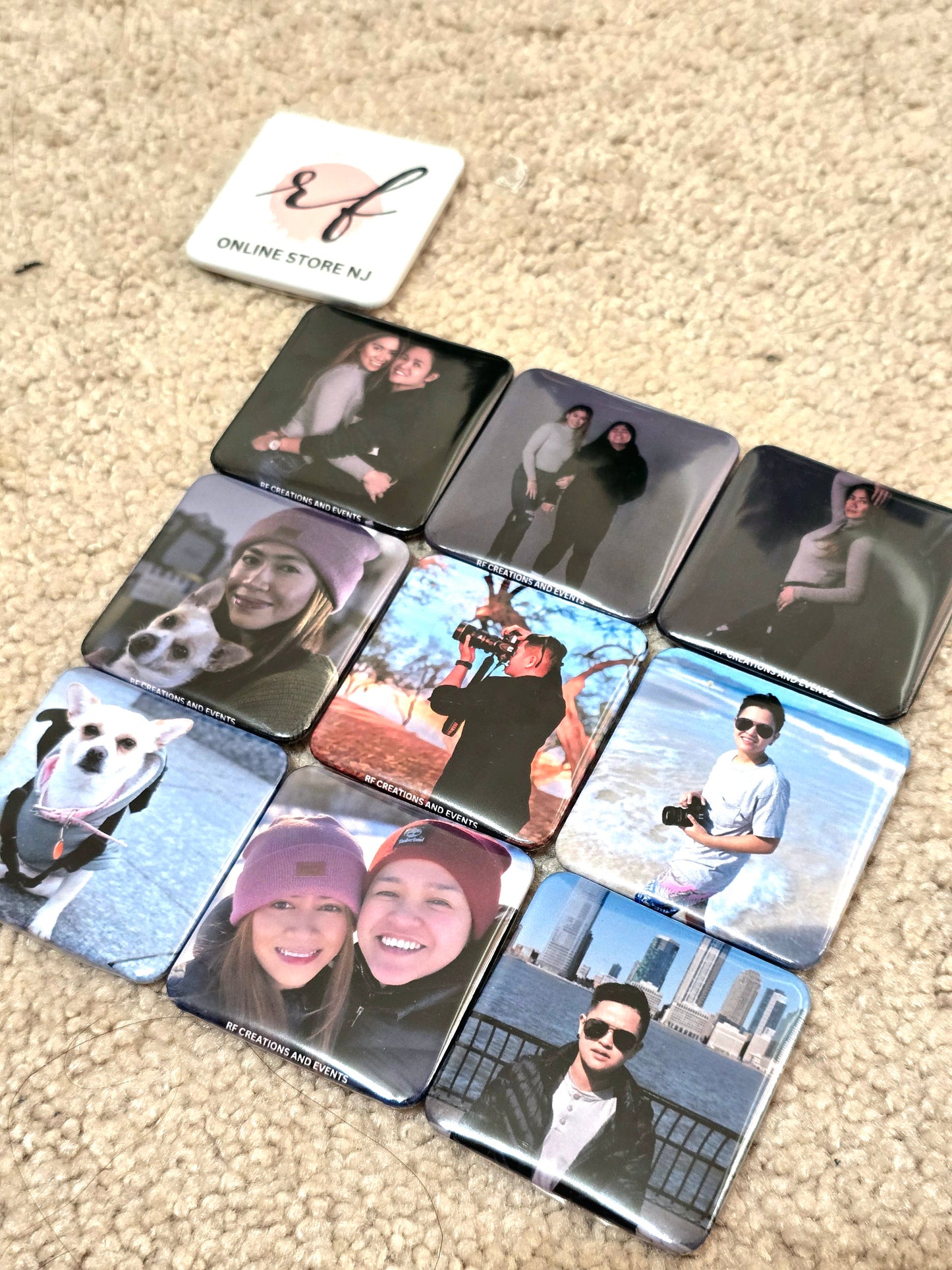 Customized Photos Fridge Magnet 2" x 2"