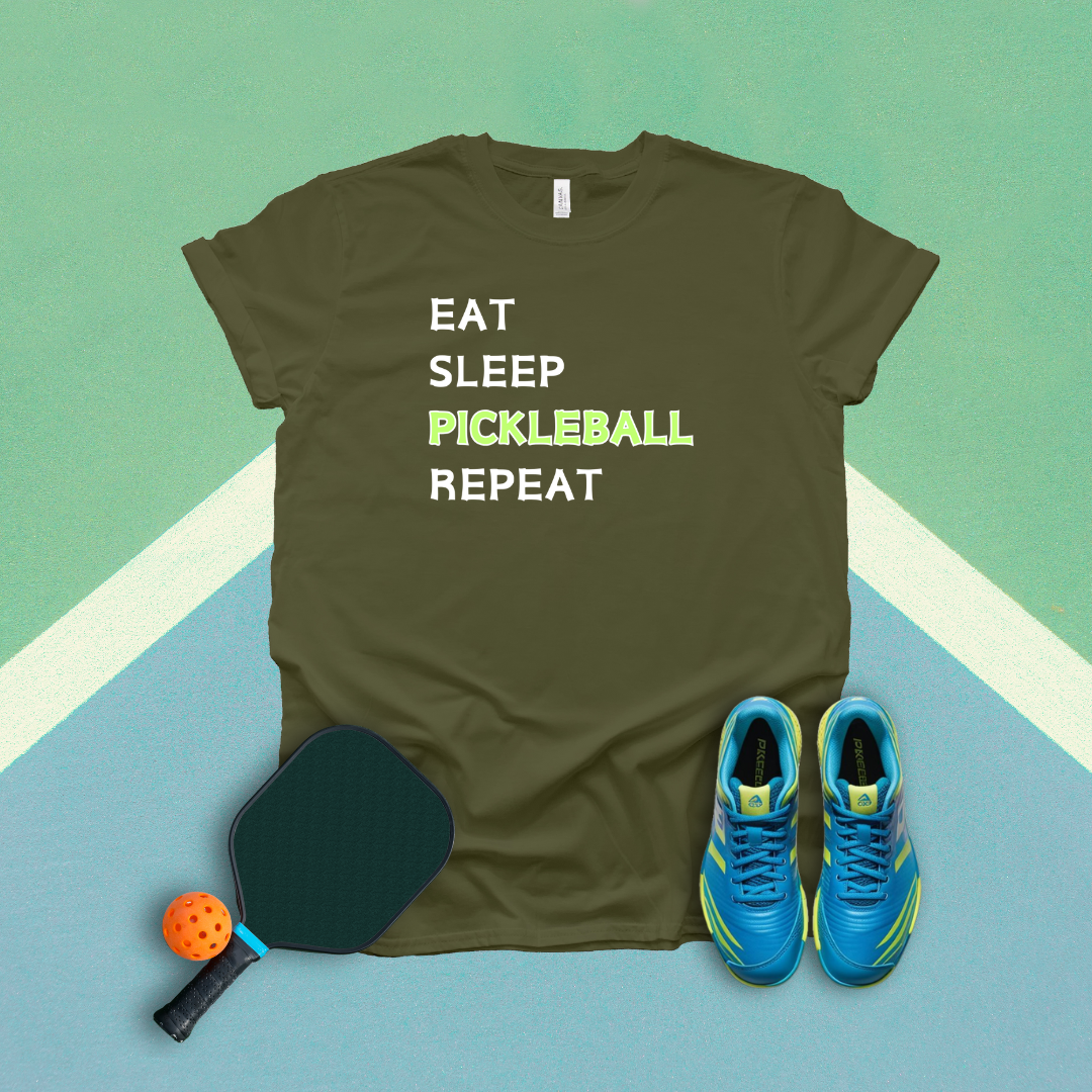 Eat Sleep Pickleball Repeat T-Shirt