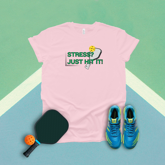 Stress Just Hit It Pickleball T-Shirt