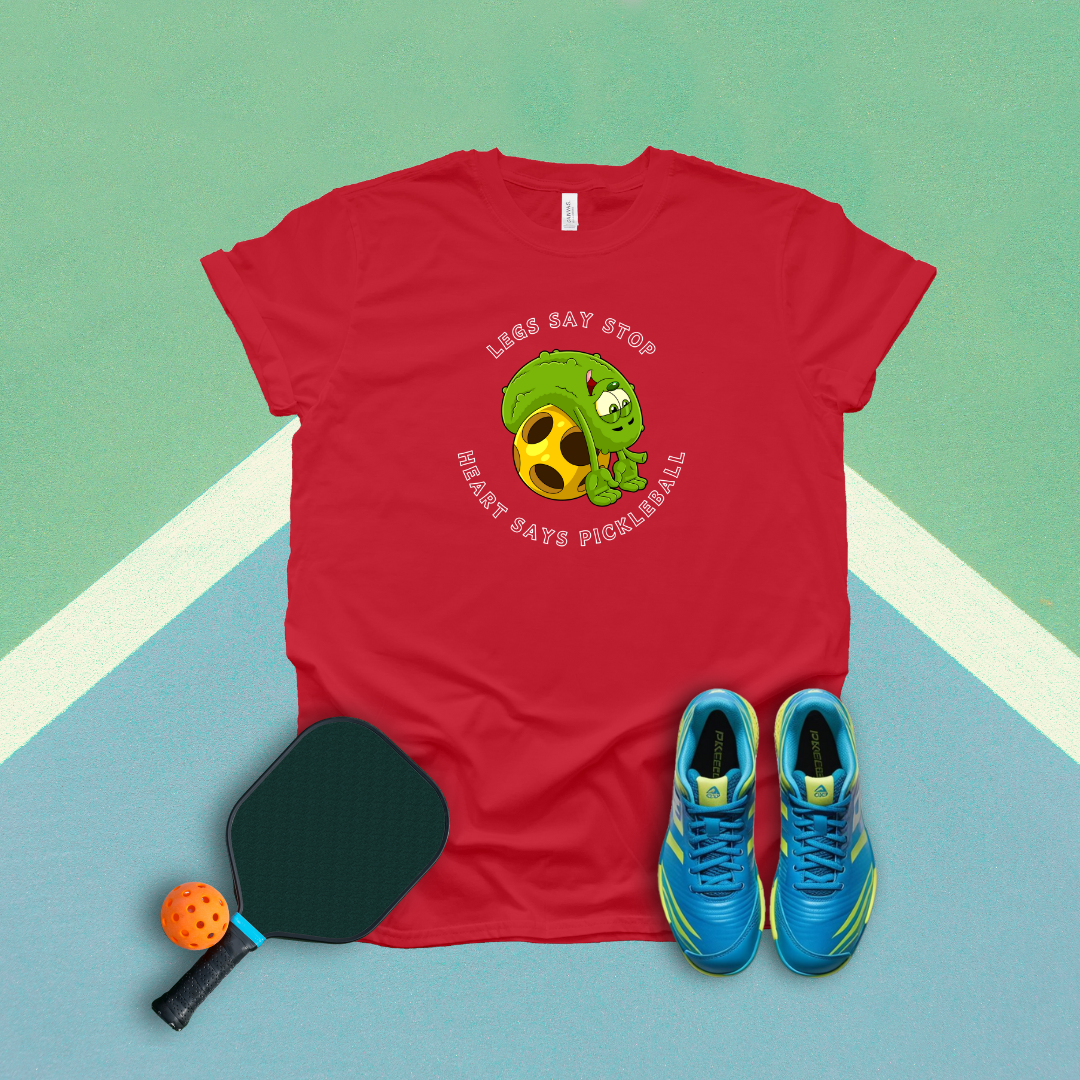 Legs Say Stop Heart Say Pickleball T-Shirt